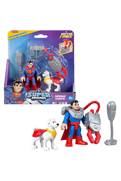 Imaginext DC Σούπερ Φίλοι Μέταλ Φορς Σούπερμαν & Κρίπτο JDK90-JGN60