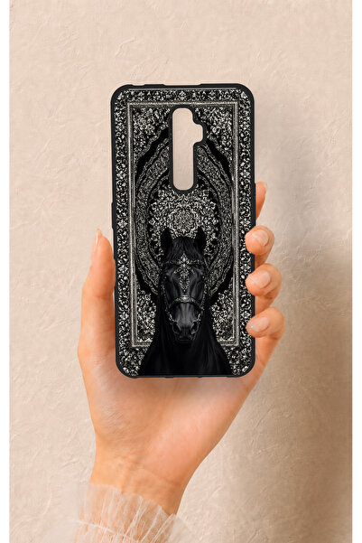 Vip Case Oppo Reno 2Z Uyumlu Etnik At Figürü Desenli Silikon Kılıf