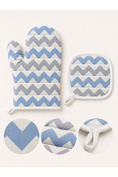 nnevora Set of 2 Kitchen Gloves – Heat-Resistant Oven Gloves and Pot Holders