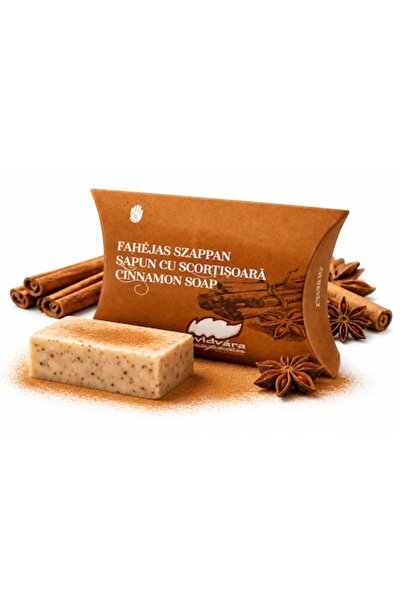 DAVIDVARA Cinnamon Soap for Dry Skin Handmade Vegan Face & Body