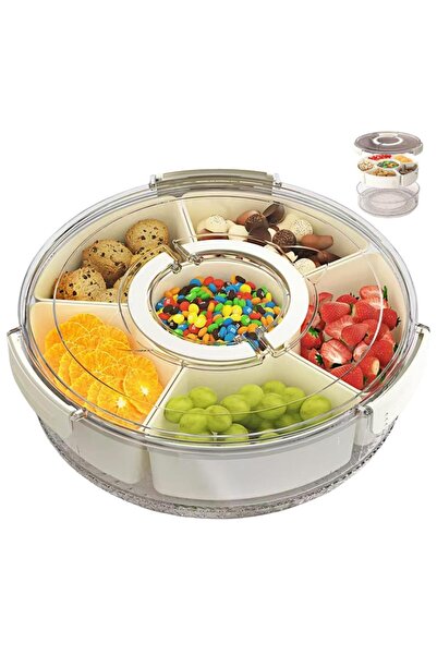 Timebox Cutie rotativă pentru alimente cu 6 compartimente, etanșă, 800-1000ml...