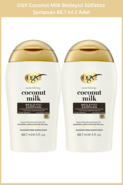OGX Coconut Milk Besleyici Sülfatsız Şampuan 88.7 ml 2 Adet