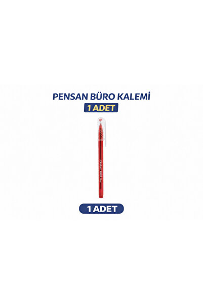 Bezos Pensan Büro 2270 Red Ballpoint Pen 1.0 mm Medium Domestic Production 1 ...