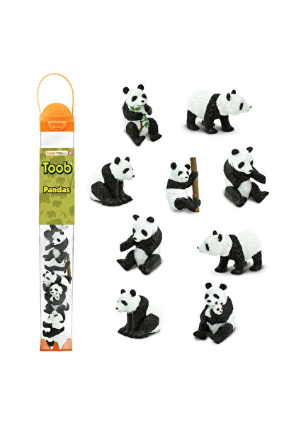 Safari Panda. Set de figurine în tub ediție limitată