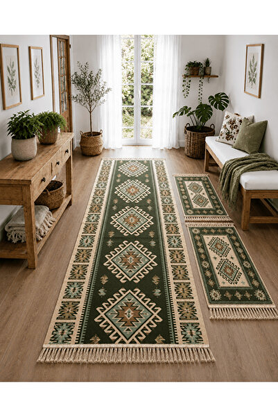 Horecahome Set 1+2 Covoare tradiționale din iută, dimensiune 1 covor 80 x 300...