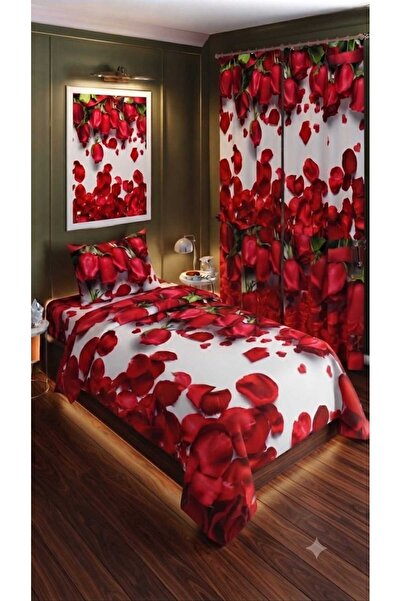 Elmas Dizayn 280*240 Cm. Special Design Single Bedding Set with Background Cu...
