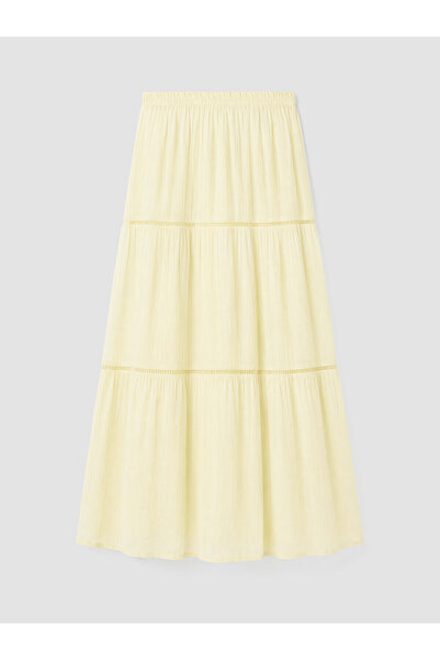 LC Waikiki Vizyon New Season Elastic Waist Folded Skirt