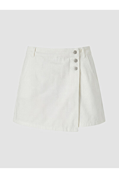 LC Waikiki Two Mt Shop Quality High Waist Women's Jean Shorts Skirt