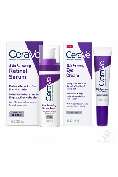 CeraVe Skin Renewal Kit – Retinol Serum + Eye Cream
