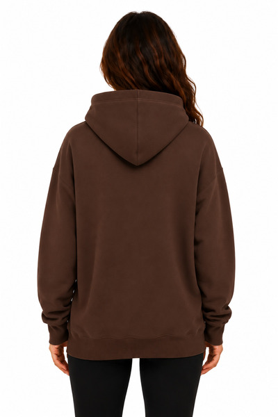 Medinenur Cherry Printed Hooded 2 Thread Threaded Sweatshirt