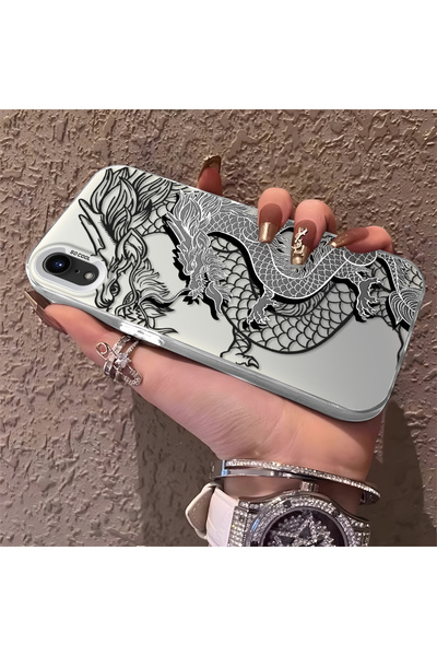 CHICASELUX حافظة متوافقة مع هاتف iPhone XR عالية الجودة على الطراز الصيني مطب...
