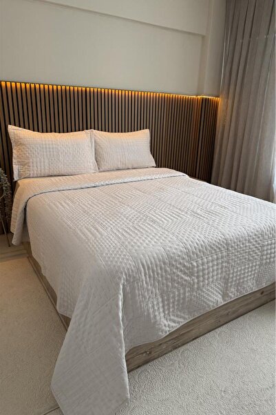 Çeyiz Diyarı Serenna Quilted Ultrasonic Double Bedspread Stone
