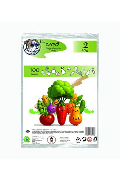 IL CAPO Комплект от 3 х фризерни торбички 2 кг, 100 бр./опаковка, 34 x 25 см