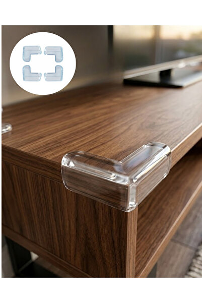 teknodayım Furniture Corner Protector Set of 4 Transparent Table Edge Protect...