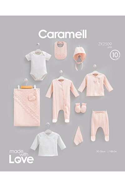 Caramell 100% Cotton Very Nice Set of 10 0-3 Months 50-56 cm Pink Crml.Zk2509...