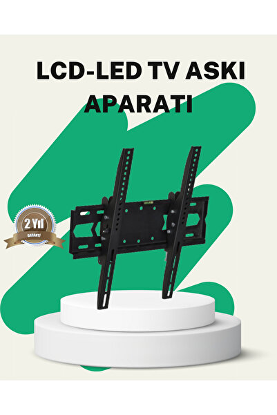 EkoAlışverişDünyam 32 İnç TV Duvar Askı Braketi Stabil Güvenli Montaj Çelik G...