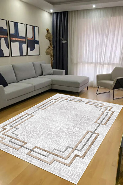 Dijital Baskılı Dekoratif Kaymaz Taban Yıkanabilir Modern Yolluk Antre Hol Halısı Salon Halısı