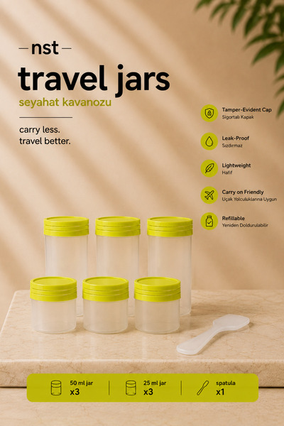 NST Travel Jar // Seyahat Kavanozu (6 Parça)