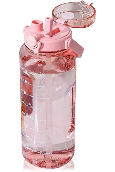 LuzCadaVez Water Bottle 2L Motivational Water Jug with 2 kinds Drinking Spout...