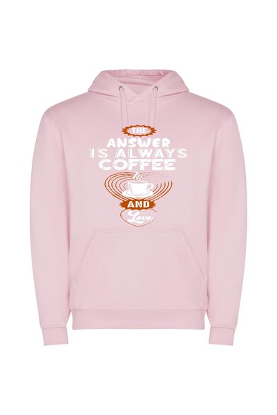 iLovePrints Love in a Cup Φούτερ με κουκούλα σε χρώμα Ροζ