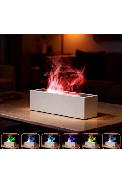 Generic Brand Air humidifier with flame effect, aromatherapy diffuser and mul...
