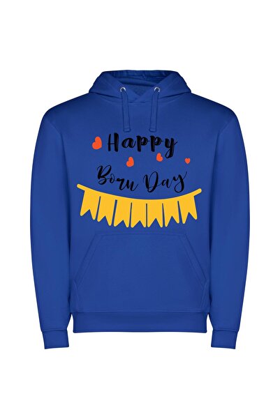 iLovePrints Blissful Adobe Birthday Creation Φούτερ με κουκούλα σε χρώμα Μπλε