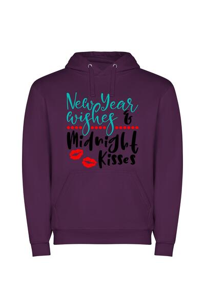 iLovePrints Midnight Glamour - Terese Nielsen Φούτερ με κουκούλα σε χρώμα Μωβ