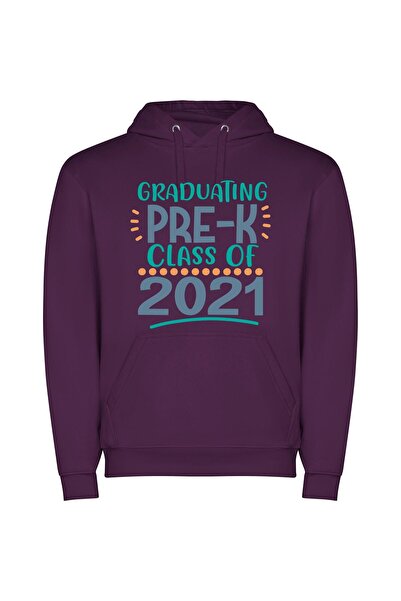 iLovePrints 2021 Pre-K Grad: Future Seniors Φούτερ με κουκούλα σε χρώμα Μωβ