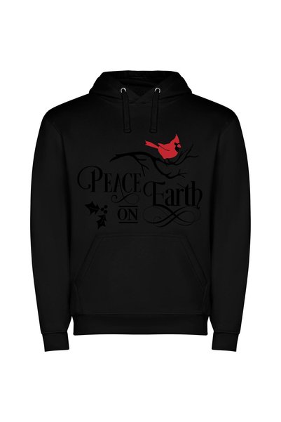 iLovePrints Flying Crimson Serenity Φούτερ με κουκούλα σε χρώμα Μαύρο