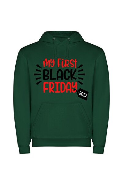 iLovePrints Prime-Time Black Friday Delight Φούτερ με κουκούλα σε χρώμα Πράσινο