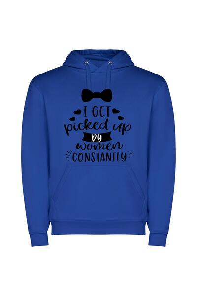 iLovePrints Women's Constant Admirer Φούτερ με κουκούλα σε χρώμα Μπλε