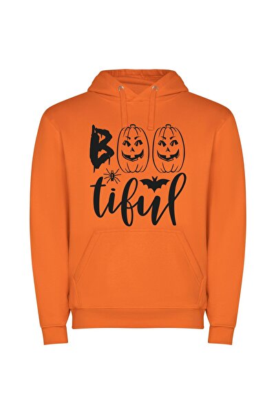 iLovePrints Mystic Jack-o'-Lanterns Φούτερ με κουκούλα σε χρώμα Πορτοκαλί