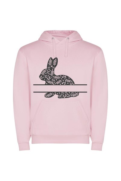 iLovePrints Silhouette Serenade: Vector Edition Φούτερ με κουκούλα σε χρώμα Ροζ
