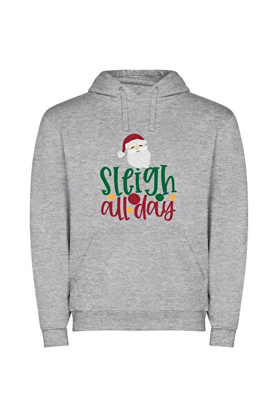 iLovePrints Sleighing the Holidays: Merry by Sylvia Sleigh Φούτερ με κουκούλα...