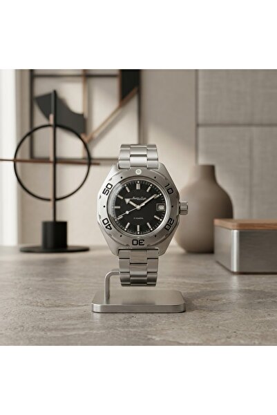 ESKİ YENİ ANTİK Vostok Amphibia 670923 2416B Automatic Mechanical Men's Wrist...