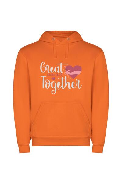 iLovePrints Maternal Love Expressed: Clipart Ensemble Φούτερ με κουκούλα σε χ...