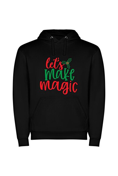 iLovePrints Magic Manifested: Colorful Sign Φούτερ με κουκούλα σε χρώμα Μαύρο