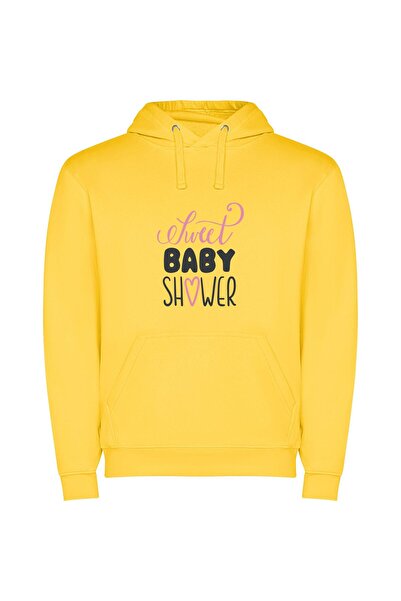 iLovePrints Sugar-Coated Baby Bliss Φούτερ με κουκούλα σε χρώμα Κίτρινο
