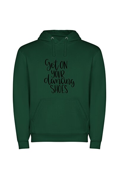 iLovePrints Chic Dance Fashion Statement Φούτερ με κουκούλα σε χρώμα Πράσινο
