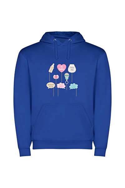 iLovePrints Edible Dreamy Toppers Φούτερ με κουκούλα σε χρώμα Μπλε
