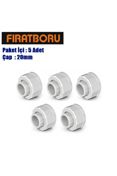 FIRAT Soğuk Su Tamir Manşonu 20mm, 5 Adet, 7B44000020