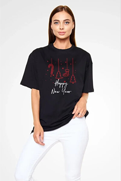 UFC 1985 TOP BRAND Unisex Crew Neck Printed Oversize T-Shirt - Black