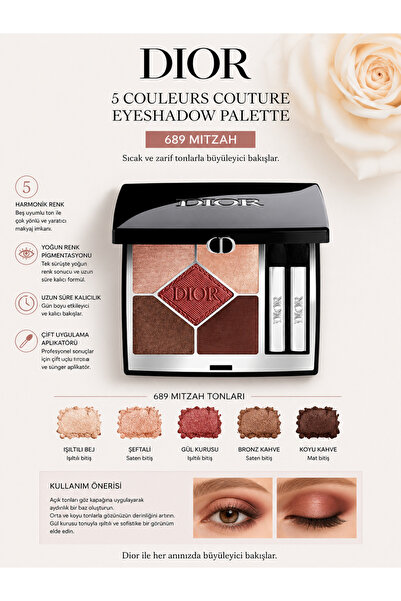 Dior Diorshow 5 Colors - 689 MOITZAH - Ultra Kremsi ve Işıltılı Görünüm 5'li ...