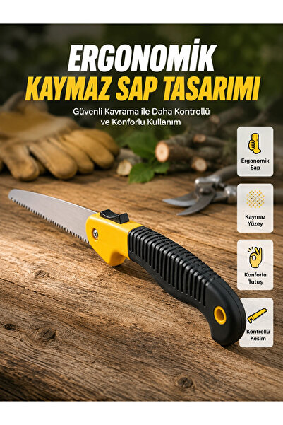 Epilons Folding Hand Saw for Garden and Wood Cutting