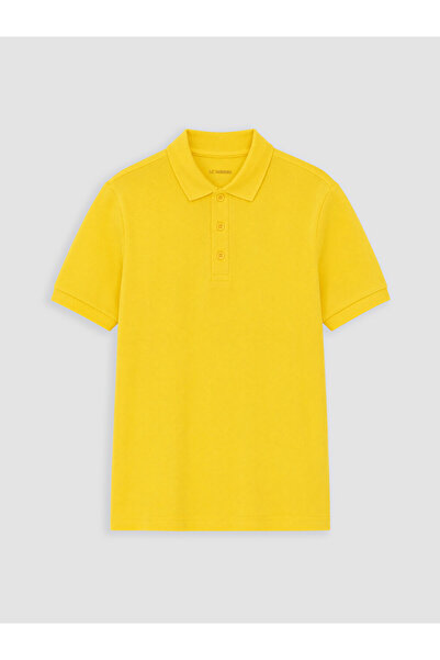 LC Waikiki Esvab • Modern & Distinctive Devrik Roba Collar Girls' Pique T-Shirt