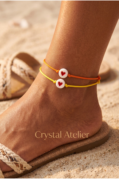 Crystal Atelier مجموعة من قطعتين من المجوهرات الصيفية البسيطة المقاومة للماء ...