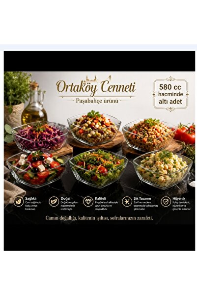 ORTAKÖYCENNETİ Tokio Bowl 6-Pack 580 Cc Large Bowl