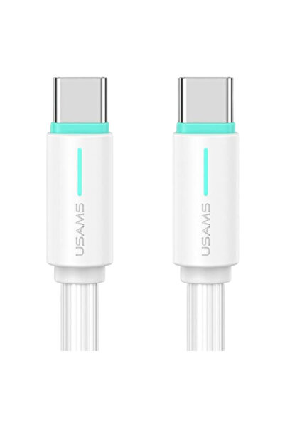 Usams Cablu USB-C la USB-C 1M Sj73460W Pentru tabletă PC Încărcare rapidă 100W