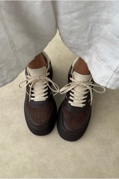 Mupa Shoes Pantofi sport damă, maro închis