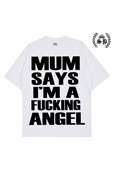 StartMore Mum Says Im A Fckıng Angel Vintage Y2K Tee Trend top10 t-shirt